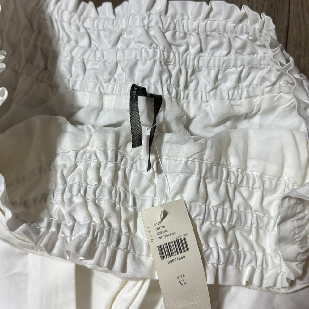NWT! Anthropologie White Maeve Somerset Mini Skirt - Size XL 🎶 - Picture 6 of 8
